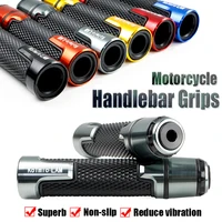 Fit For GSXR600/750 GSX-R1000 GSX1300R SV GSF GSXS RGV DL V-Strom 7/8" 22MM CNC Motorcycle Scooter HandleBar Grips W/Ends Cap
