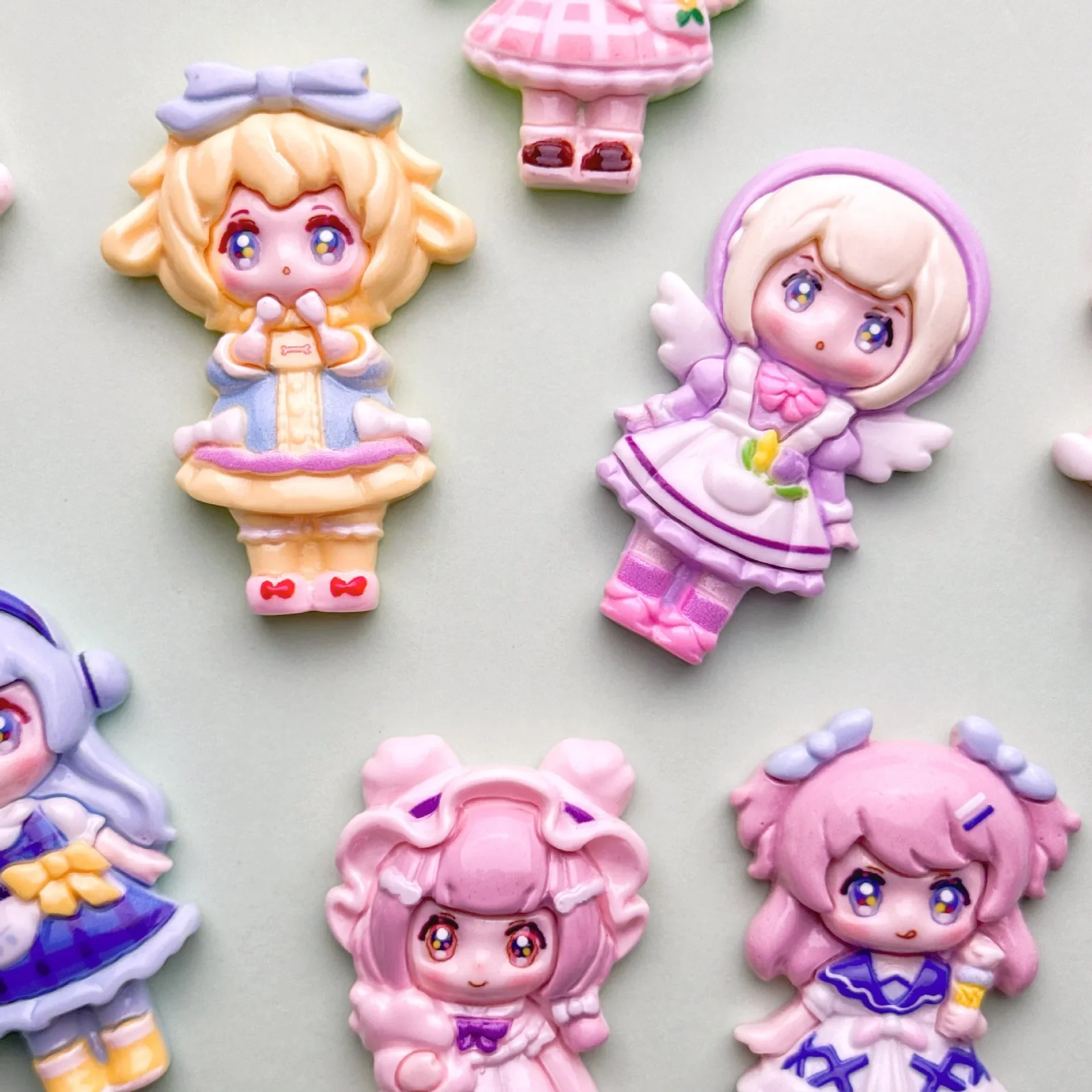 2 шт. мультфильм Глянцевая большая карточка фрикцион принцесса женская модель