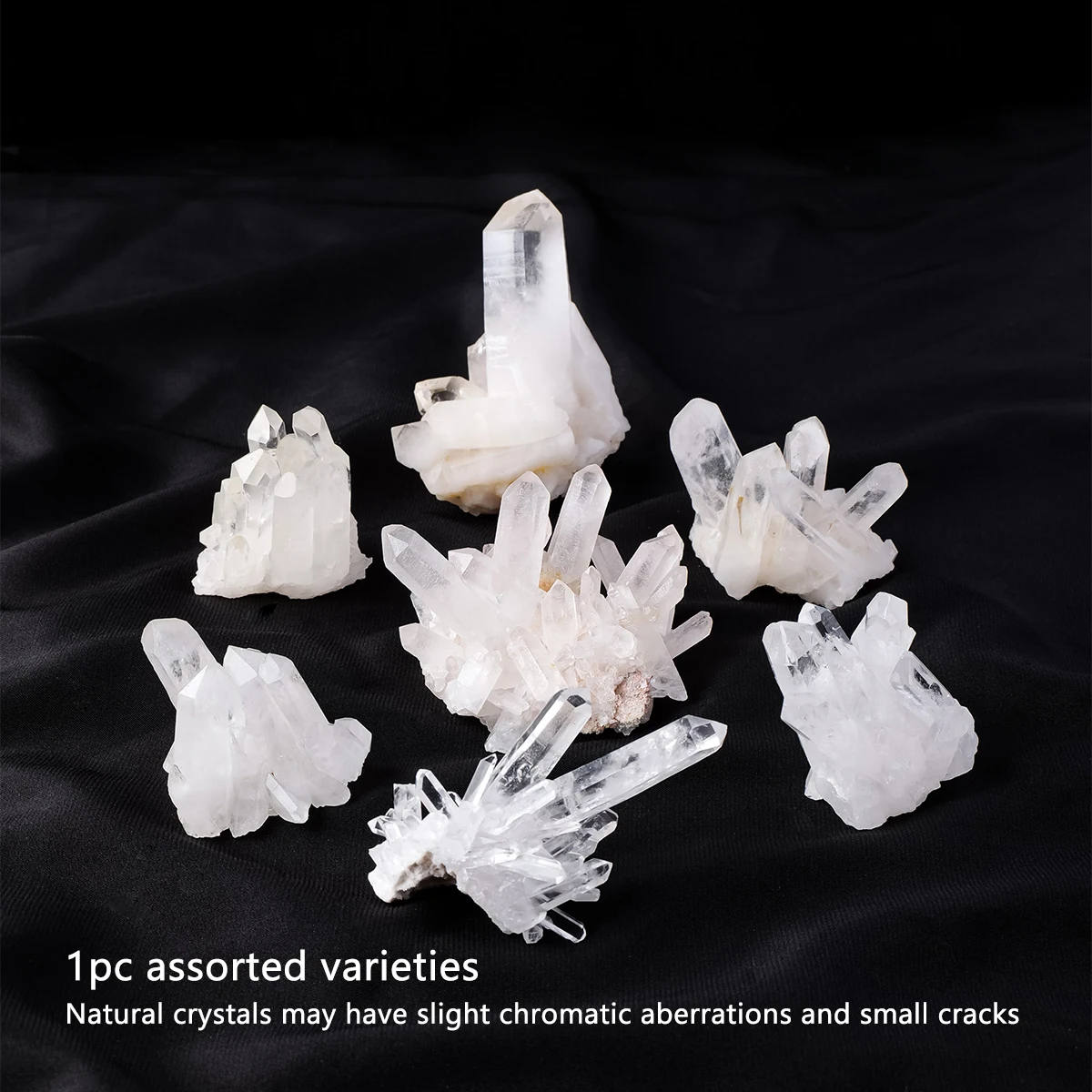 

1 Шт., Натуральный Необработанный Прозрачный Кварцевый Кристалл, Белые Целебные Камни, Кластер, Украшение Для Дома