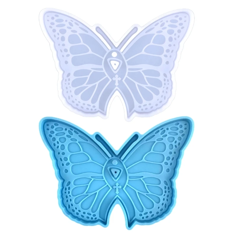 

Shiny Glossy Butterfly-shape Keychain Silicone Epoxy Resin Mold DIY Ornament Pendant Jewelry for Valentine Gift Crafts