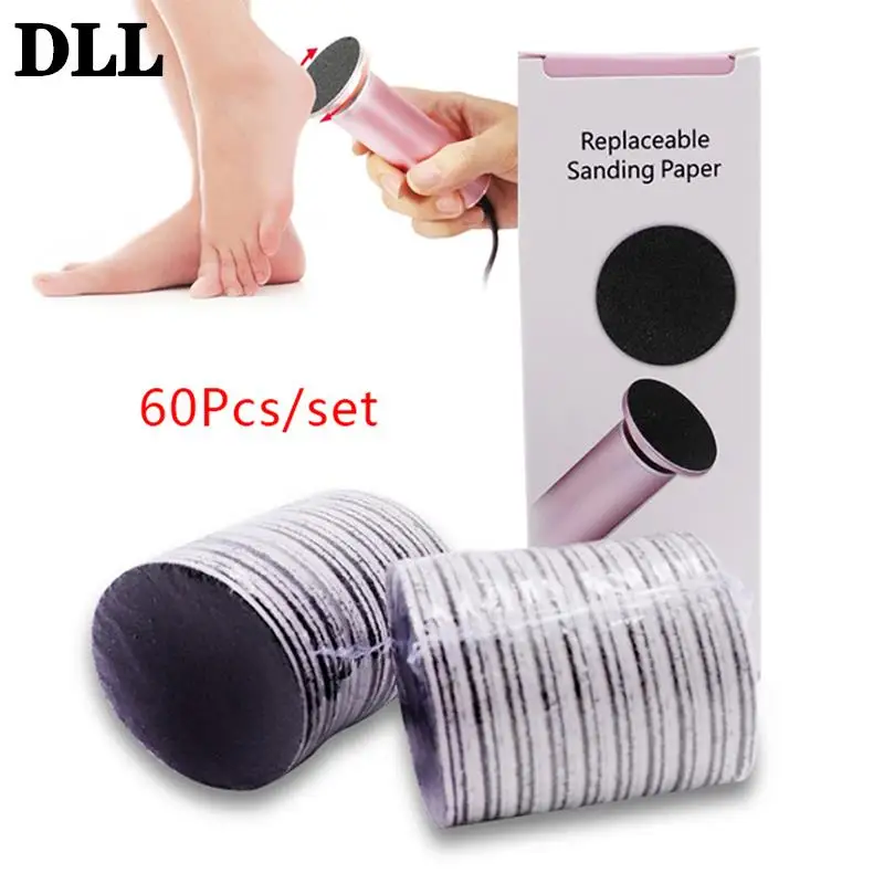 

Foot File Callus Hard Remove 60pcs Dead Skin Pedicure Tool Replaceable Sandpaper Disc Cuticle Callus Remove Tool For Electric