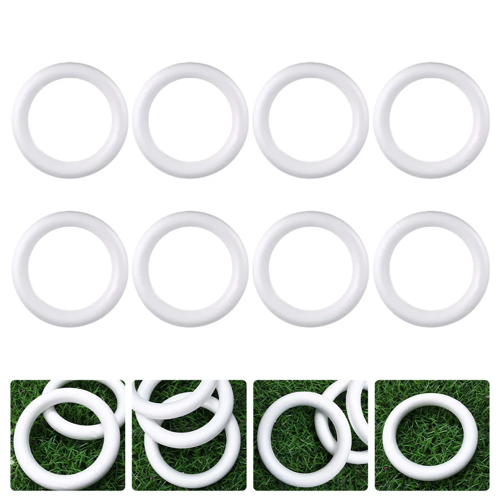 

Ring Wreath Rings Styrofoam Diy Polystyrene Floral Round Craft Garland White Shape Circles Mould Donuts Decor Adornments Frame