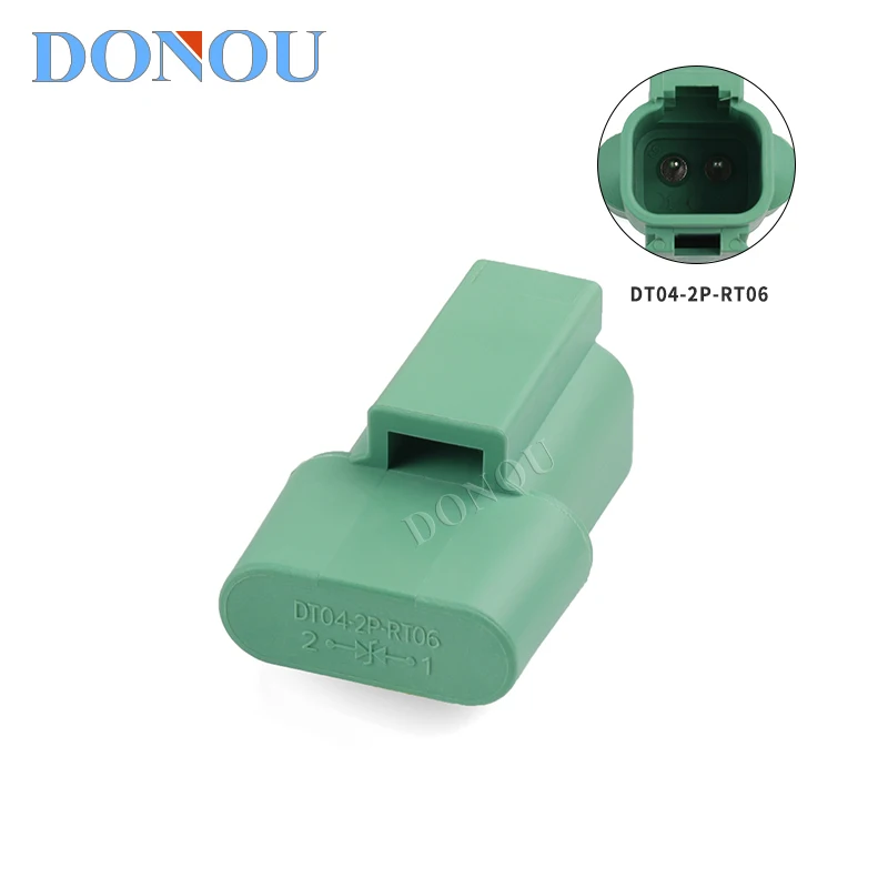 

DT04-2P-RT06 DE chi connector with diode and plug the power signal connector green