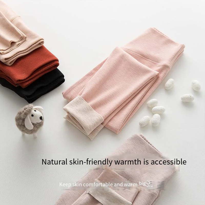 Women's Cashmere High-waisted Leggings Hot Pluse Thermal Leggings Comfortable Elastic Thermal Pants 2022 Fall/winter New Model