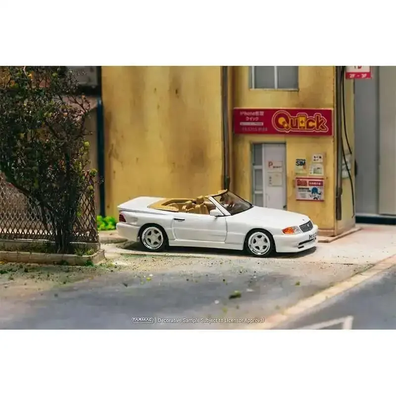 Фото TW в наличии 1:64 Mercedes Benz SL 500 Koenig Specials Белая литая под давлением модель автомобиля Коллекция игрушек Tarmac Works №3