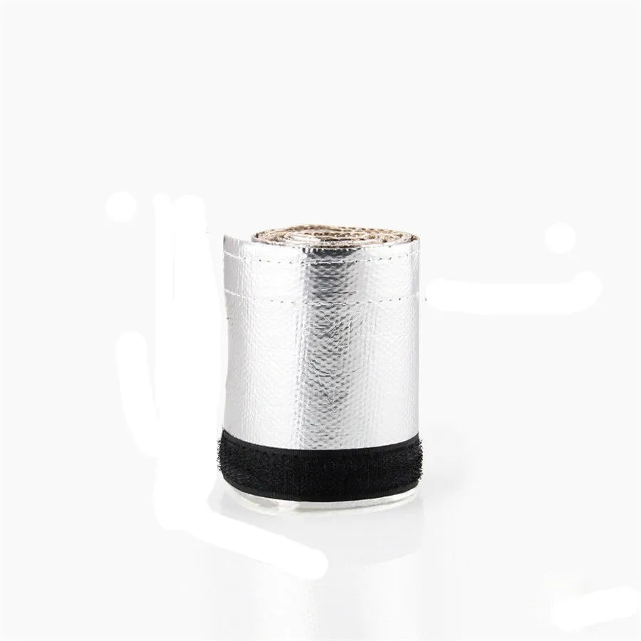 

Metallic Heat Shield Sleeve Insulated Wire Hose Cover Wrap Loom Tube 3.3Ft X4.2 Car Heat Case Insulation Accessories Replecement