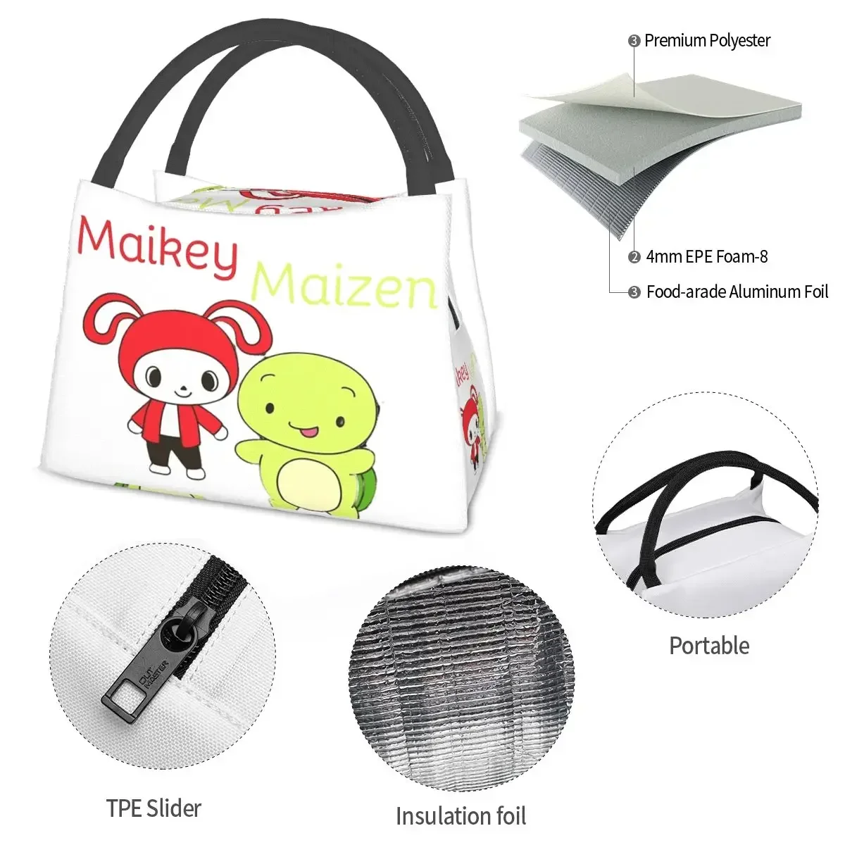 Сумки для обеда JJ MIKEY MAIZEN изолированная коробка бенто портативная сумка сумки