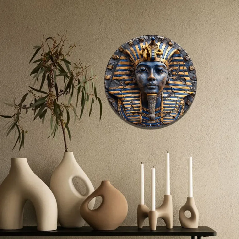 Круглый алюминиевый плоский знак