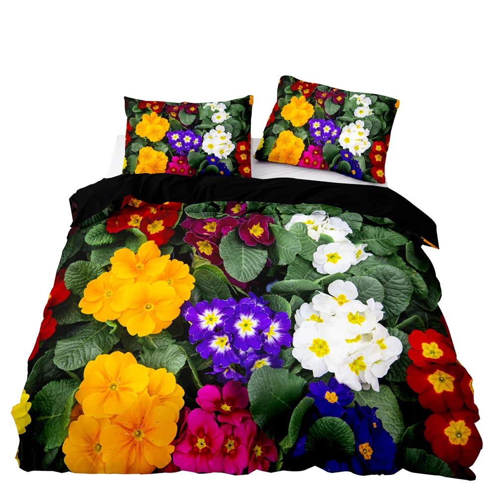 Винтажный комплект постельного белья качественный черный с пододеяльником и