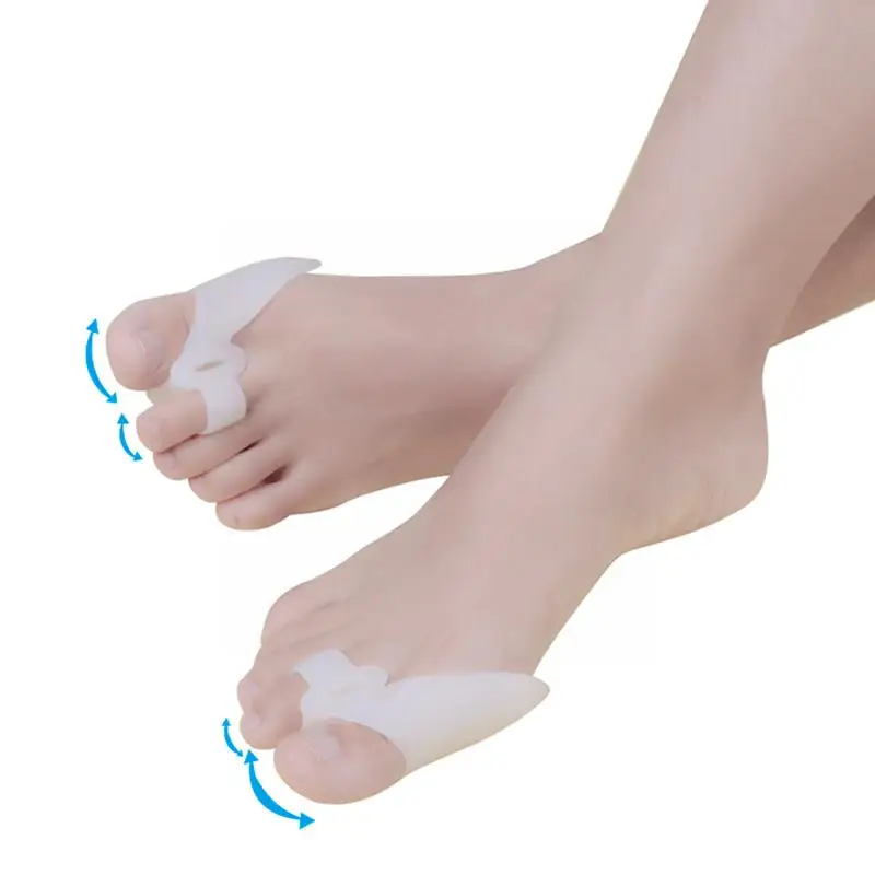 

Силиконовый разделитель для пальцев ног, разделитель для большого пальца ноги, при вальгусной деформации, выпрямитель для ухода за косточк...