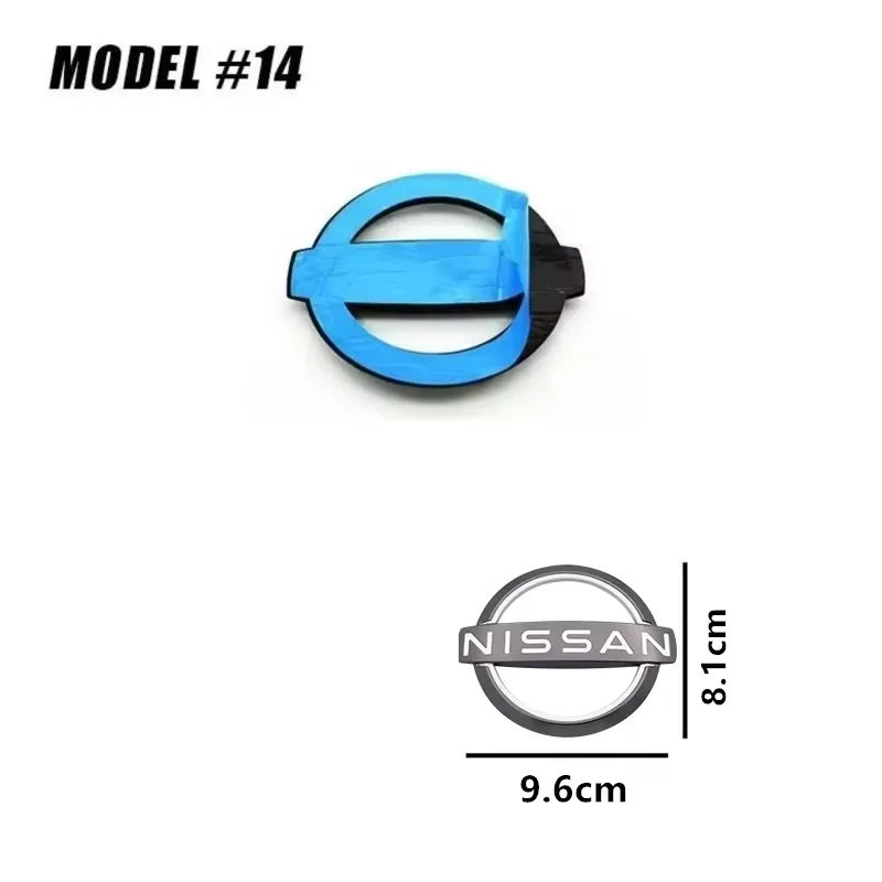 

3D 15,4 см 14,2 см 12,7 см 10 см 8,7 см для автомобиля Nissan, передняя головка, капот, эмблема, задний хвостовой бампер, наклейка на багажник, значок, стиль