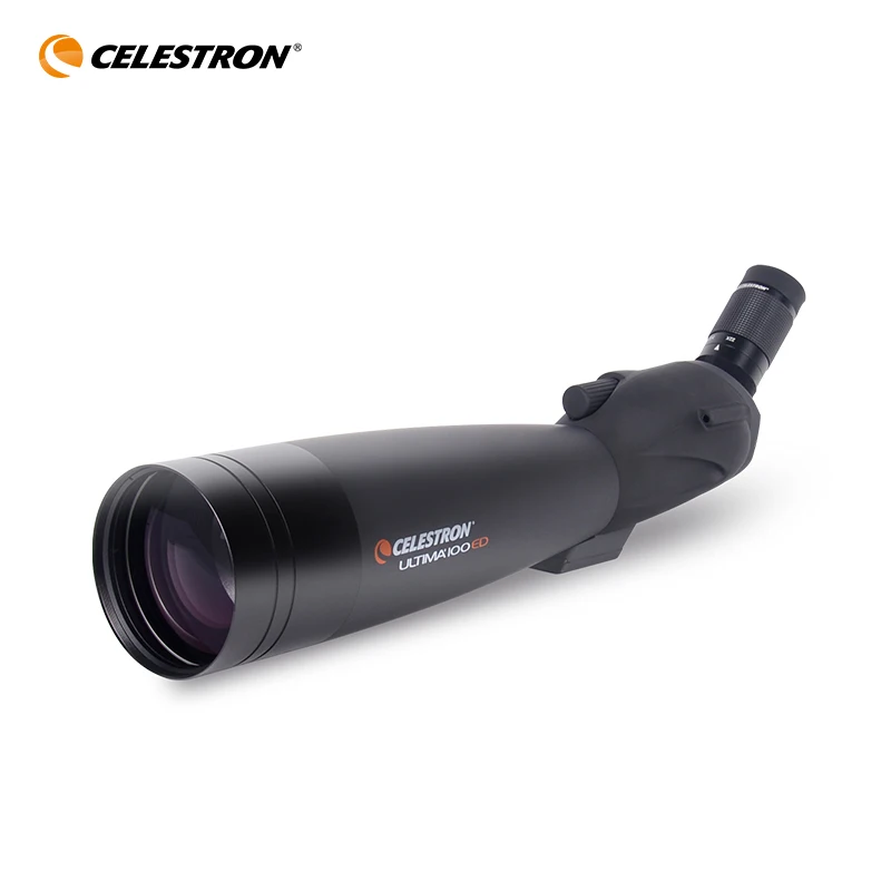 

Celestron Ultima 100 ED 4.0"/100mm 22-66x Wide Angle Zoom Eyepiece Spotting Scope Kit IP7 Waterproof ED Glass Monoculars