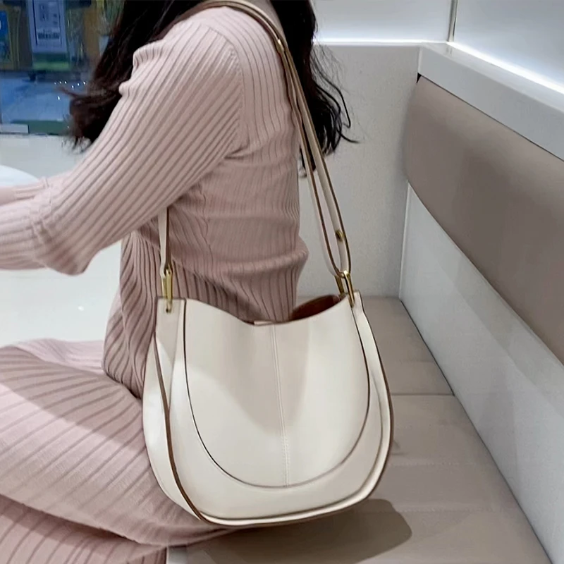 Fashion High Capacity Designer Shoulder Messenger Bag for Women Luxury 2023 New in Handbag Brand Tote Purse Luggage Leather Hobo