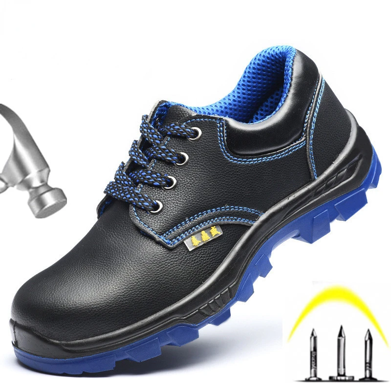 

New Male Work Boots Safety Shoes Men Anti-Smashing Work Shoes Construction Work Safety Boots Indestructible Steel Toe Shoes