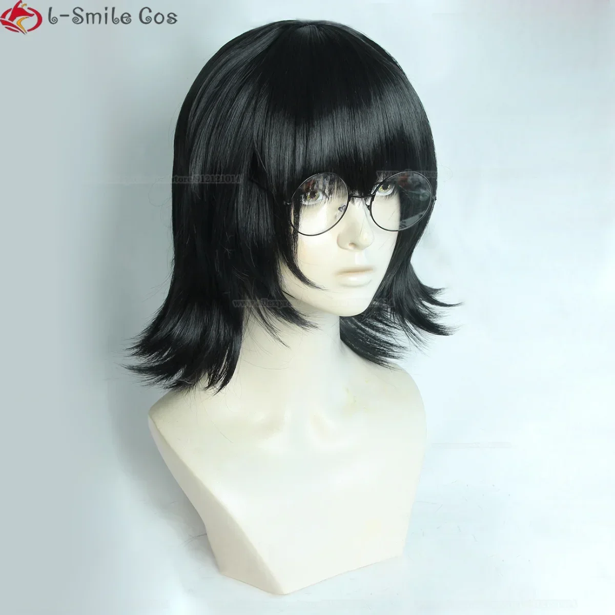Парик для косплея Shizuku Murasaki аниме Hunter x парик с короткими черными волосами очки