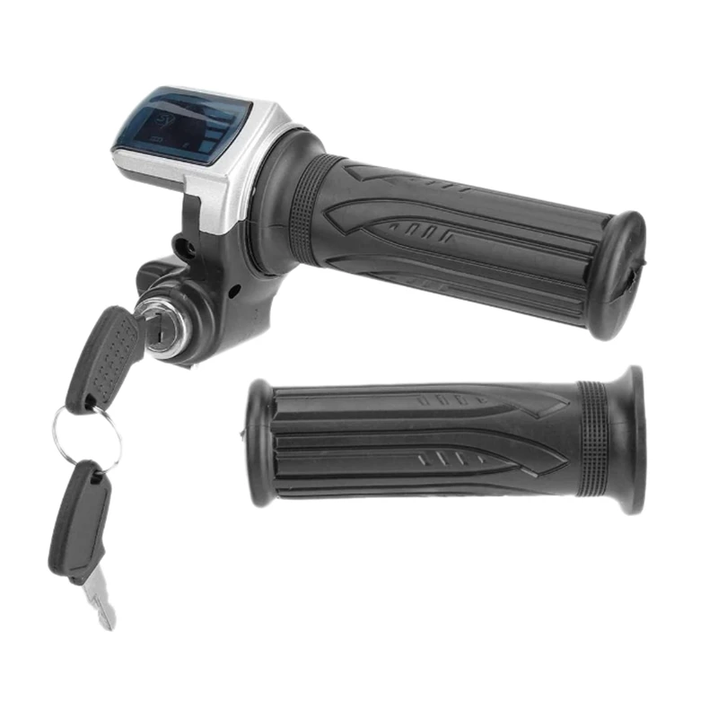 

Motorcycle Throttle Bike Throttle Grip Electric Scoooter Battery Voltage LED Indicator Power For Electric Bicycles
