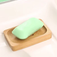 bamboo wooden soap dish box for bathroom sponge drain holder washroom kitchen storage organization gadgets natural accessories