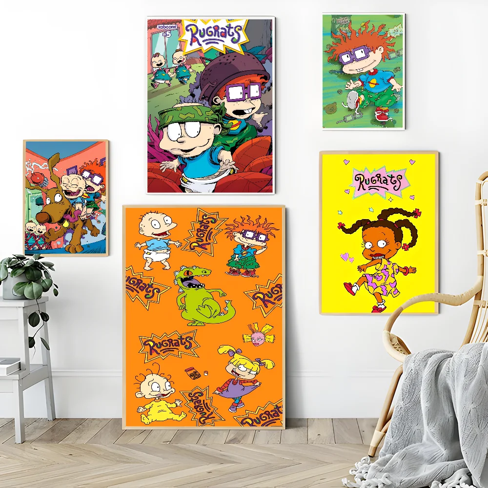 Винтажный Аниме-мультфильм R-Rugrat Постер Классический Ретро Настенный