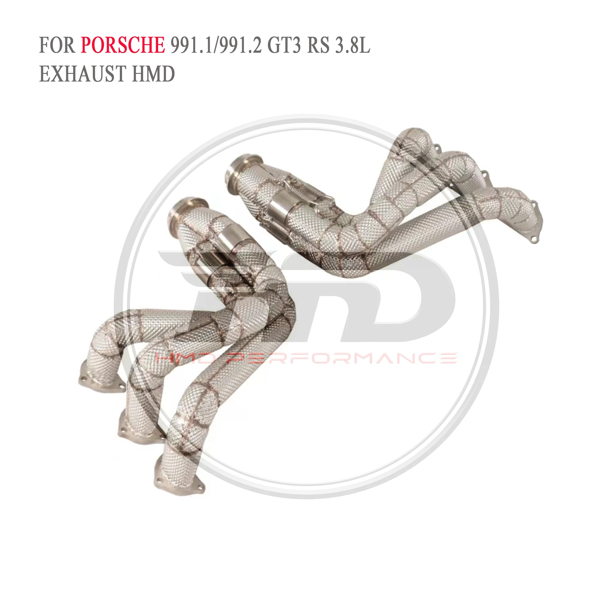 Выхлопная система HMD с высокой пропускной способностью для Porsche 911 991 GT3 RS V6 3.8L 991.1