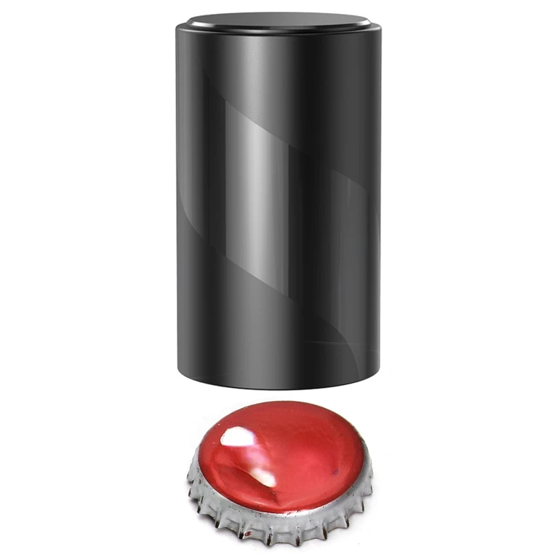 

Beer Bottle Opener with Cap Catcher Picnic Camping Barbecue Travel, No Damage to Bottle Cap