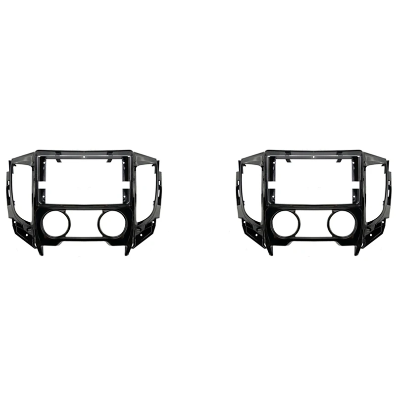 

2 шт. 9-дюймовая Автомобильная оболочка, двойная Din Dvd-рамка, внешняя деталь для Mitsubishi Triton KJ/KK/KL/ L200 2015 +