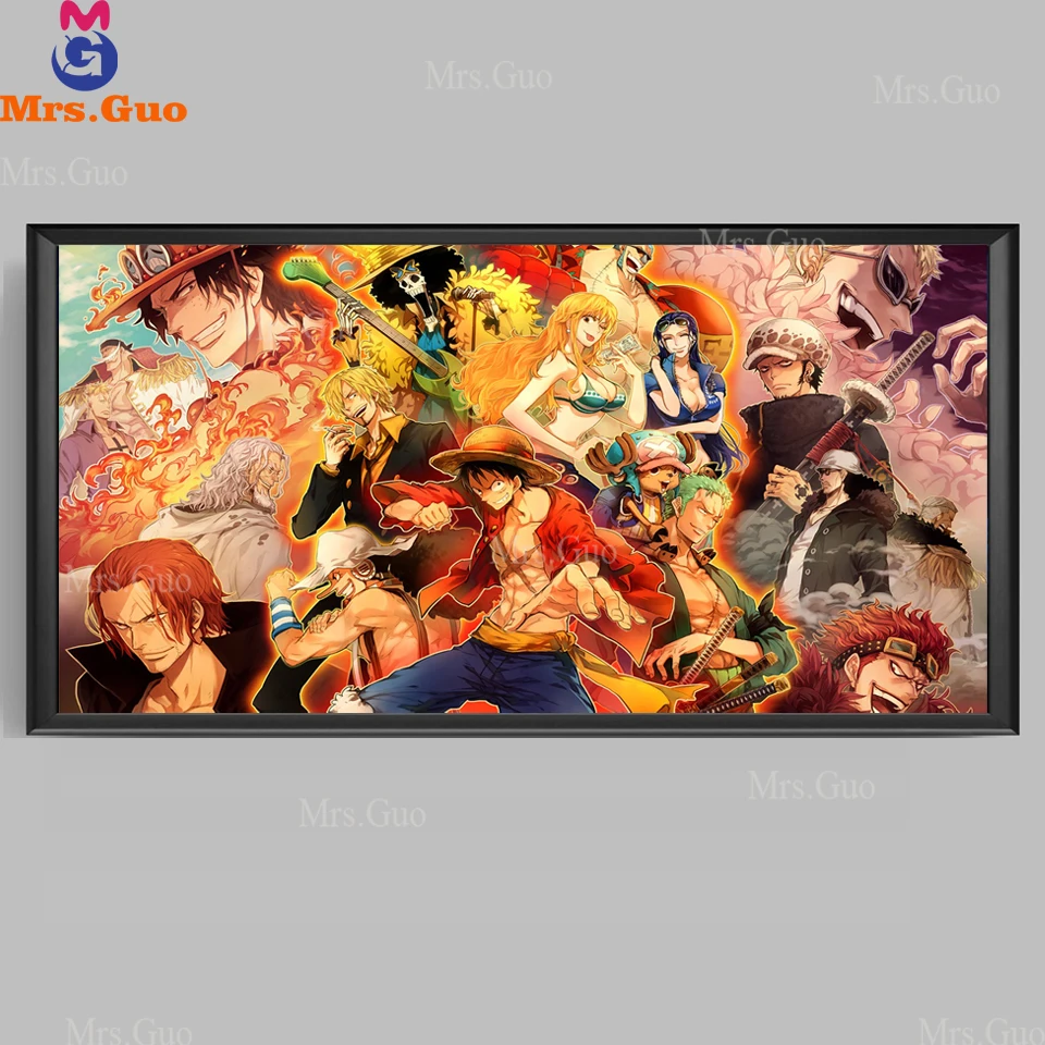 

Набор для алмазной вышивки «сделай сам», полноразмерная круглая японская аниме картина из страз, 5D мозаика, настенная наклейка, Декор