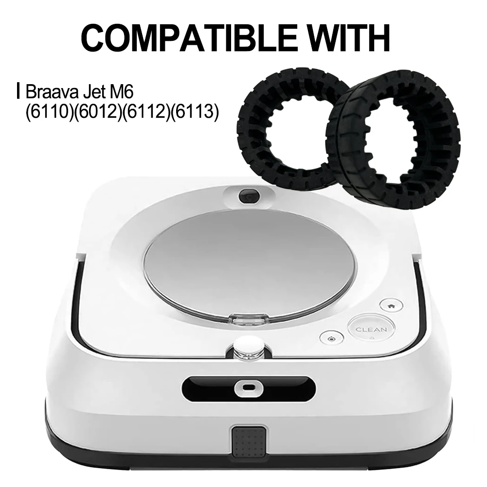 

2/4 шт., противоскользящие шины для IRobot для Braava Jet M6 (6110, 6012)