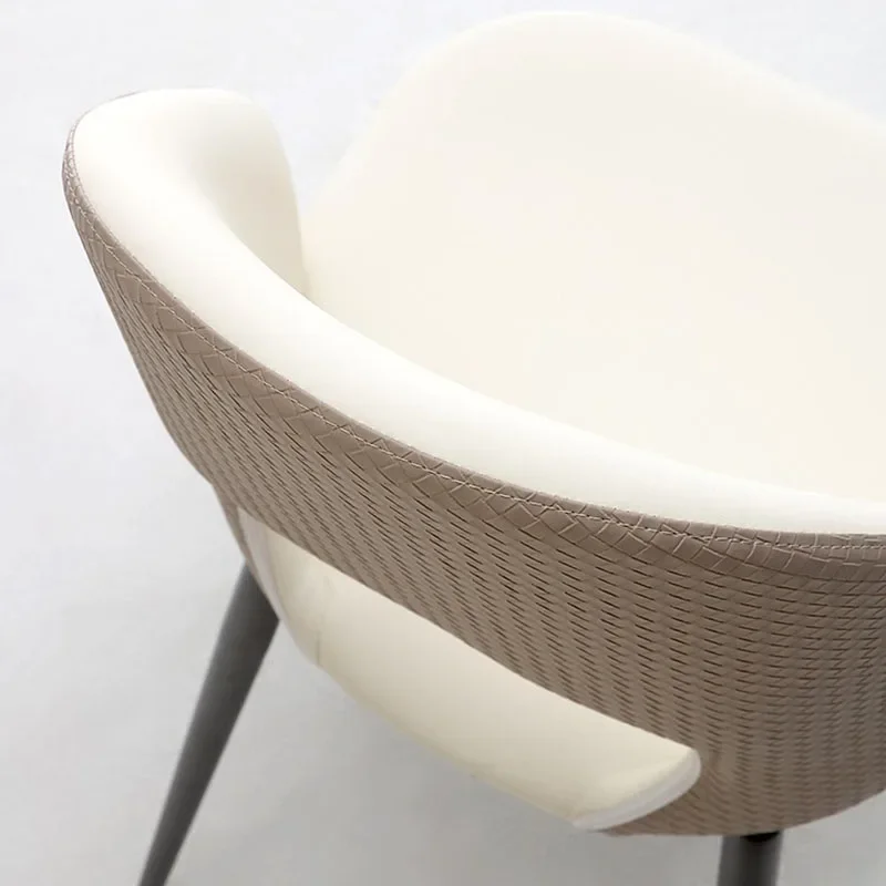 Роскошные итальянские обеденные стулья эстетический скандинавский белый