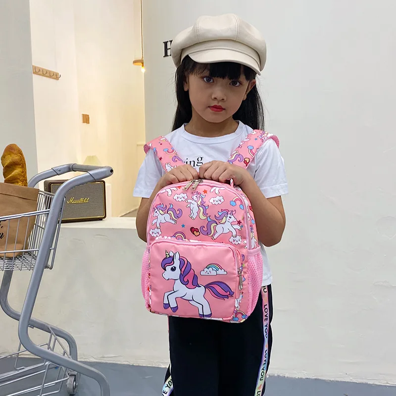 Cartoon Unicorn Children's Schoolbag for 2-5 Years Old Kindergarten Girls and Boys Cute Backpack Load Reduction Schoolbags