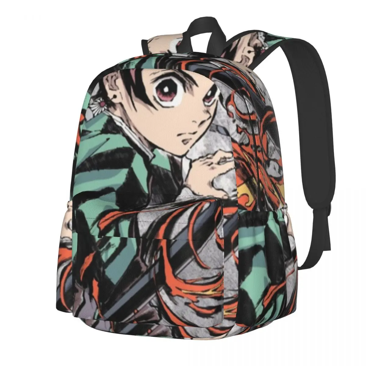 

Tanjiro Demon Slayer Dragon Backpack Kimetsu no Yaiba Trekking Backpacks Female Streetwear School Bags Design Large Rucksack