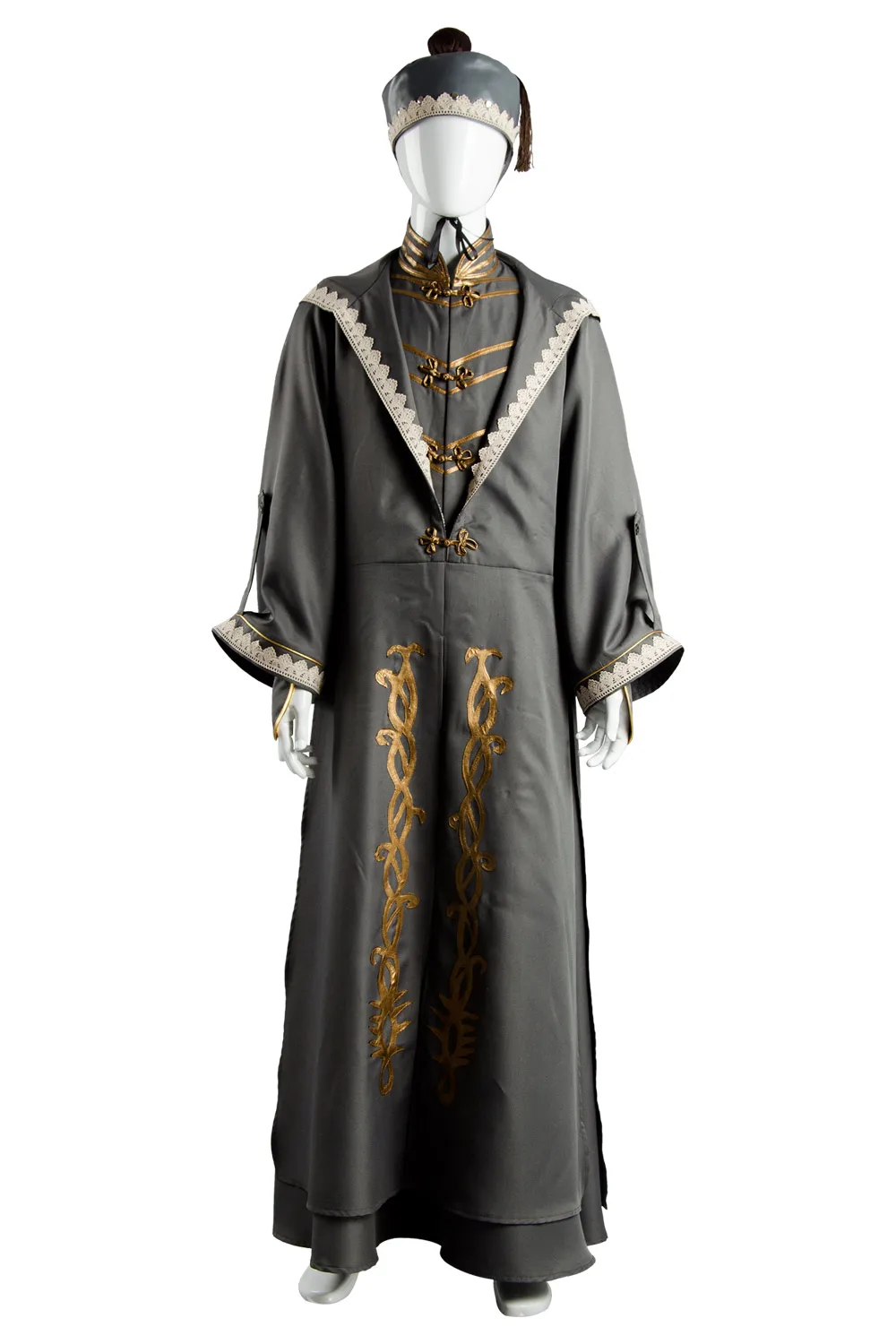 (В наличии) Альбус Дамблдор косплей костюм Взрослый халат плащ шляпа Наряд полный