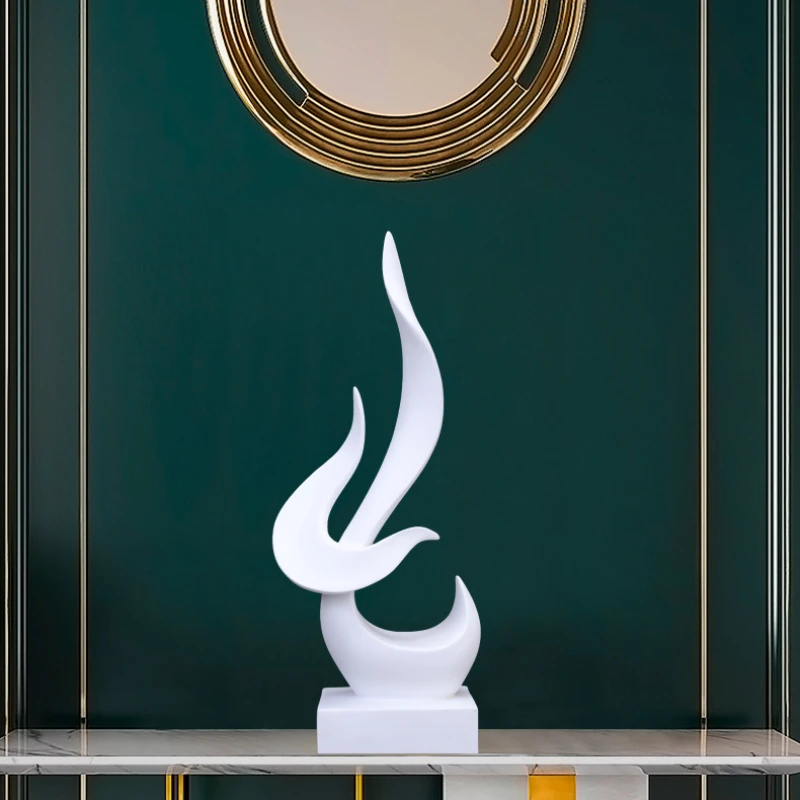 

Орнамент из смолы простой современный креативный пламя птица крафтовое украшение подарок Офис Гостиная 39 см