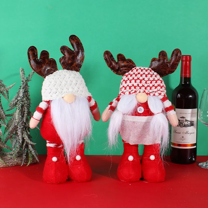 Стоящая телескопическая кукла Санта-Клауса-гном