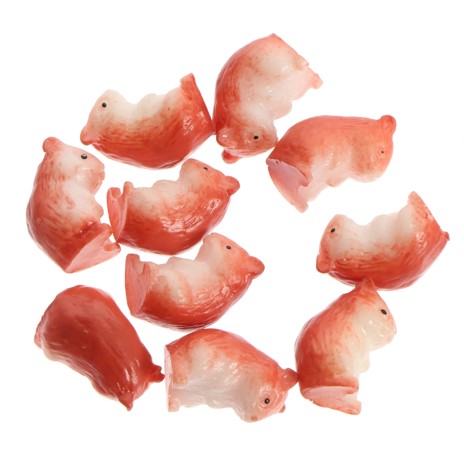 

10pcs Adornments Bonsai Small Ornaments Garden Resin Decors Home Mini Decors for Photography Garden