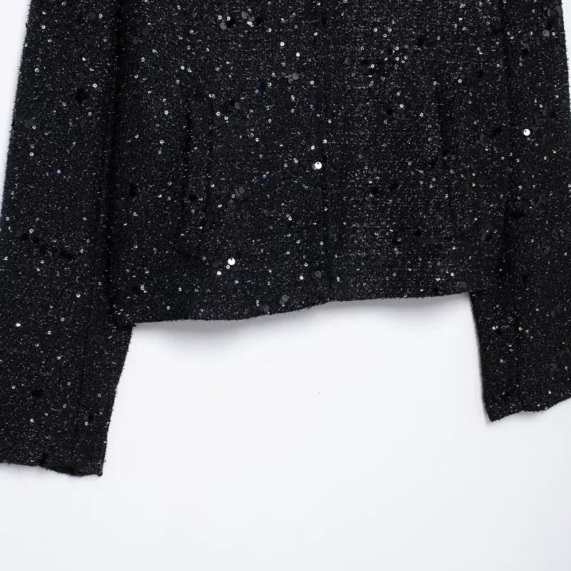 TRAFOffice Wear женский 2024 пиджак с текстурированными блестками верхняя одежда новые