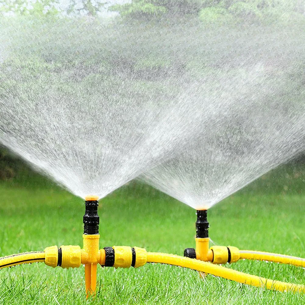 

360° Garden Sprinkler Rotation Irrigation Watering System Automatic Agriculture Lawn Farm Greenhouse Spray Nozzle Tool