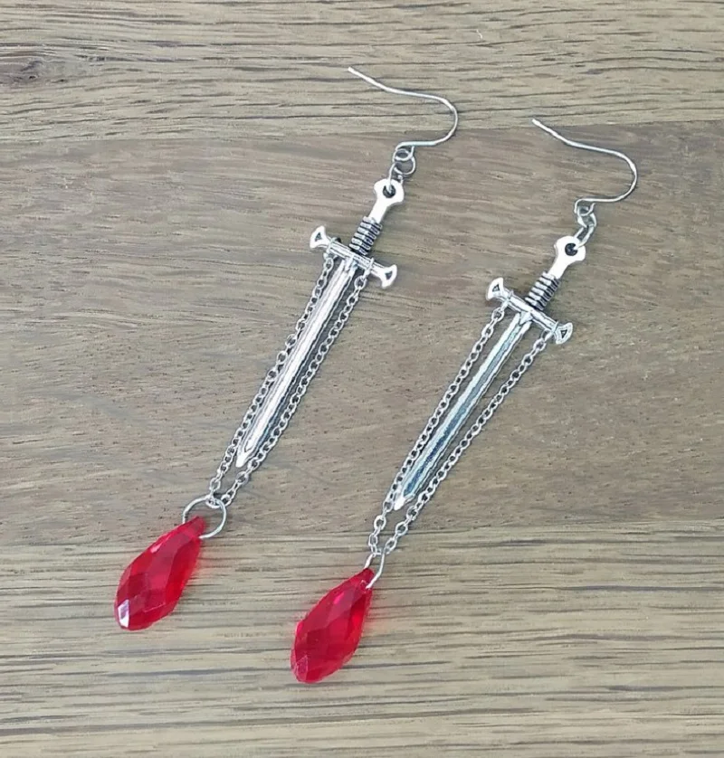 Серьги готические для женщин и девушек