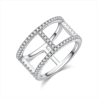 gems ballet brilliant moissanite mounted in sterling silver classic style contour ring guard enhancer wedding band 0 55ctw