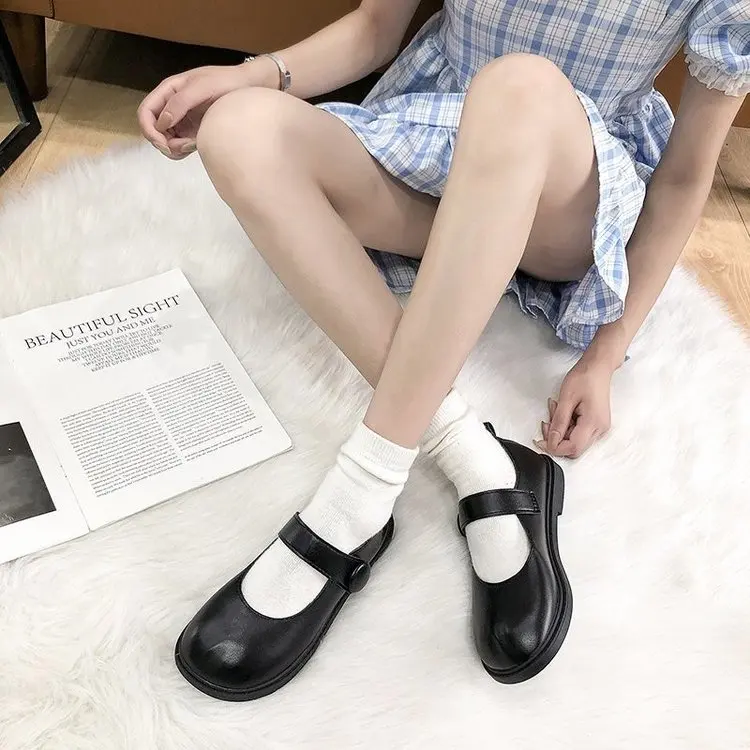 

Women Shoes 2023 Japanese Style Mary Jane Shoes Women Vintage Soft Sister Girls Flat Platform Shoes College Student Lolita Shoes