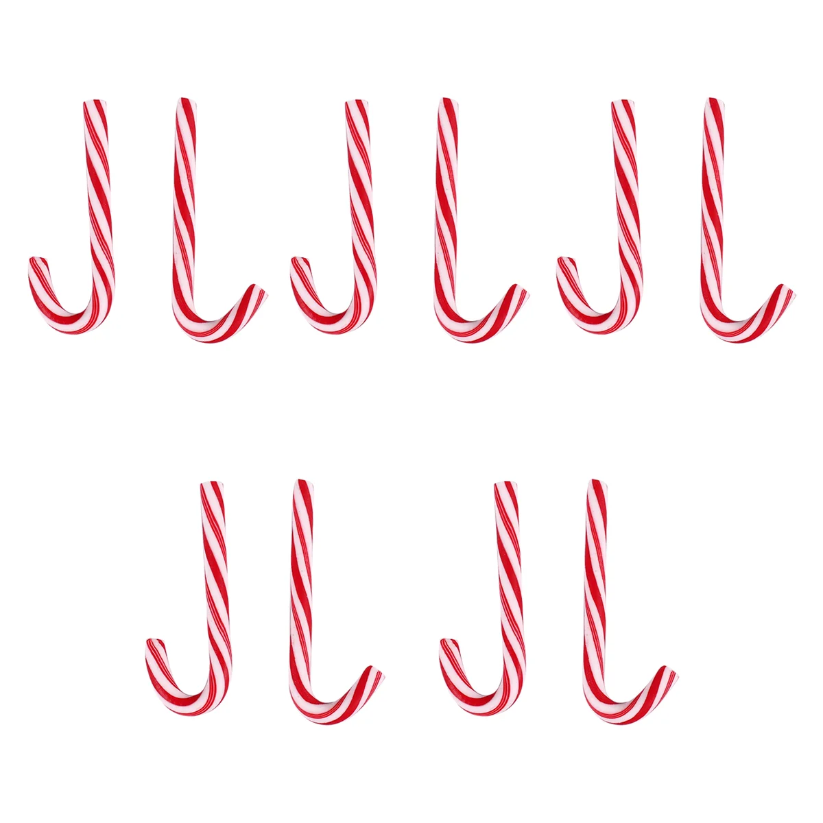 10 шт. рождественская красная трость мягкая керамика ювелирные аксессуары