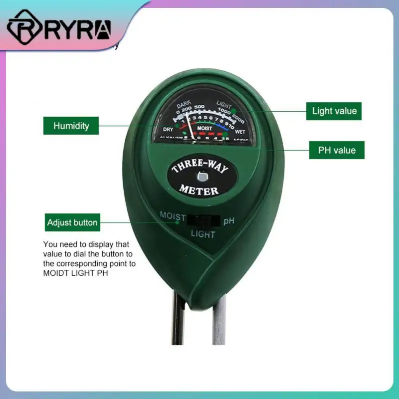 

3 In1 Acidity Humidity Ph Detector Testing Instrument Moisture Meter Ph Test Moisture Sensor Garden Accessories Tools Sunlight