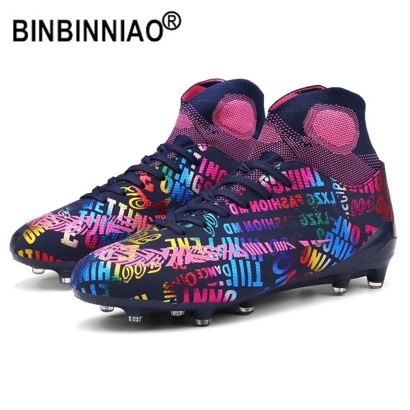 

Binbinniao Plus Big Size 33-46 Oryginalne Buty Piłkarskie Turf Mężczyźni Ag Korki Dla Dzieci Chłopcy Soccer Cleats