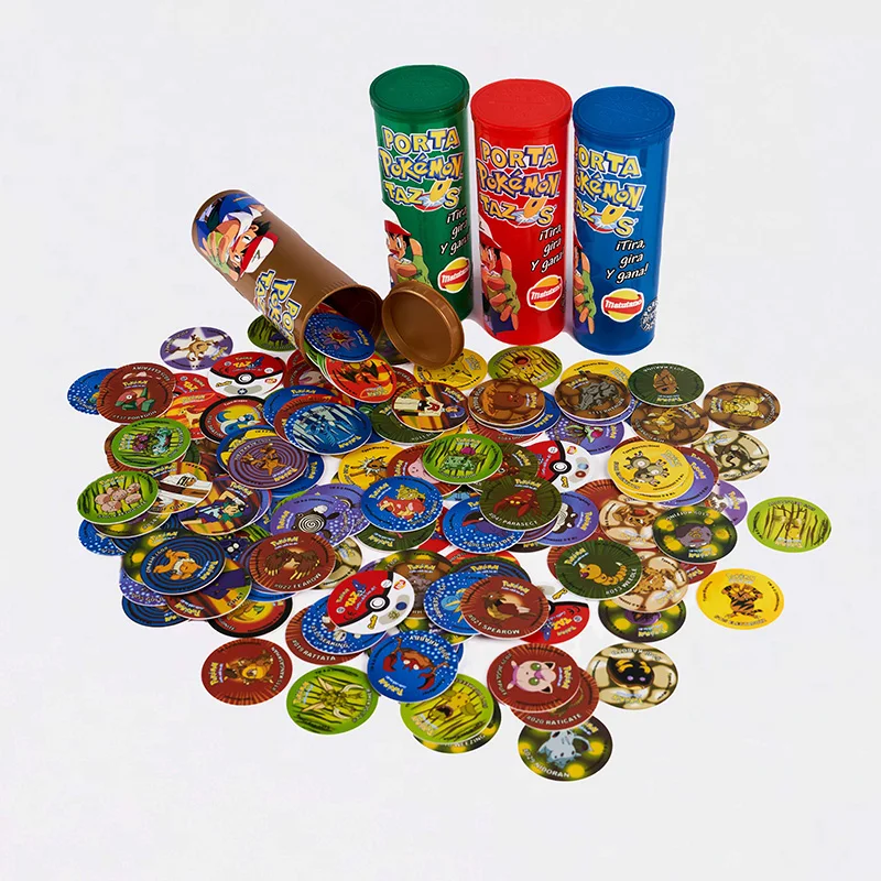 

Pokemon Tazos Generation Card Porta Cup Set Circular Fight Pikachu Gift Collection Of Top Quality Products