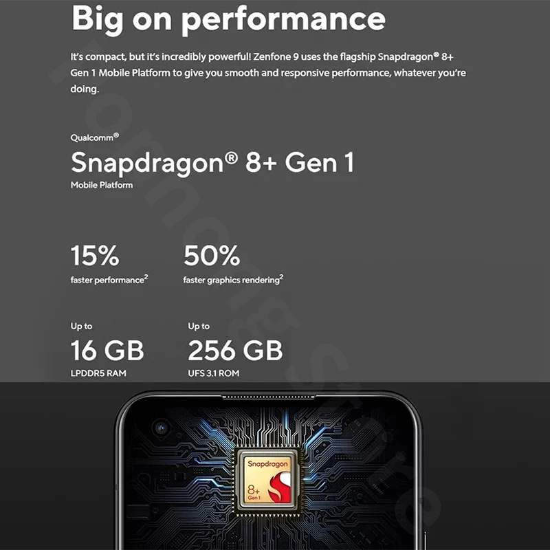 Tanie Wersja Globalna ASUS Zenfone 9 Telefony Komórkowe 5.9 Cala 120Hz AMOLED Snapdragon 8 + Gen 1 Octa Core 30W Szybkie ładowanie 50MP Podwójne Kamery