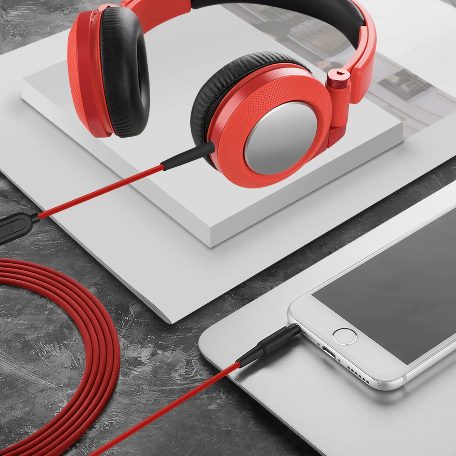 Аудиокабель Geekria с микрофоном, совместимый с наушниками JBL Tune 770NC 760NC Live 660NC 650BTNC (art.: 3920ca82ce38f) - 3920ca82ce38f