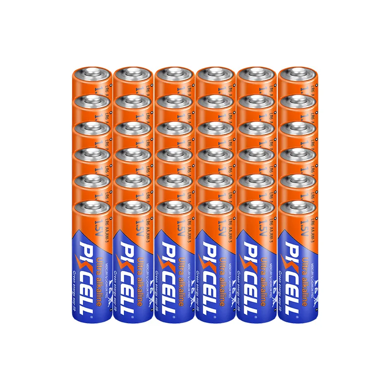 36 шт. щелочная батарея PKcell Finger Dry Primary LR6 AA UM3 MN1500 E91 1,5 В для беспроводной мыши Walkman