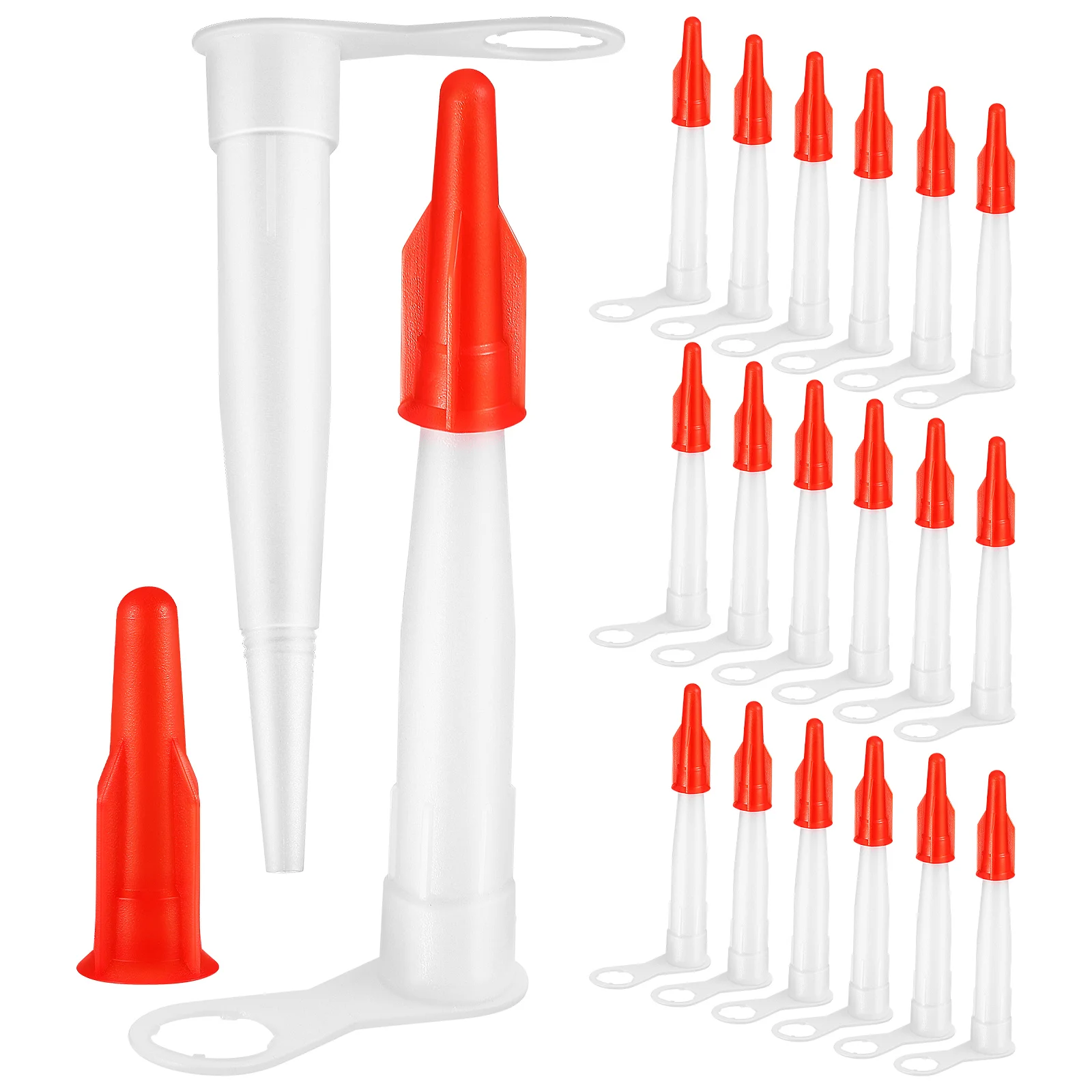 

Caulk Nozzle Caulking Replacement Tips Extension Nozzles Applicator Cover Saving Saver Caps Sausage Extender Tip Cone Tools