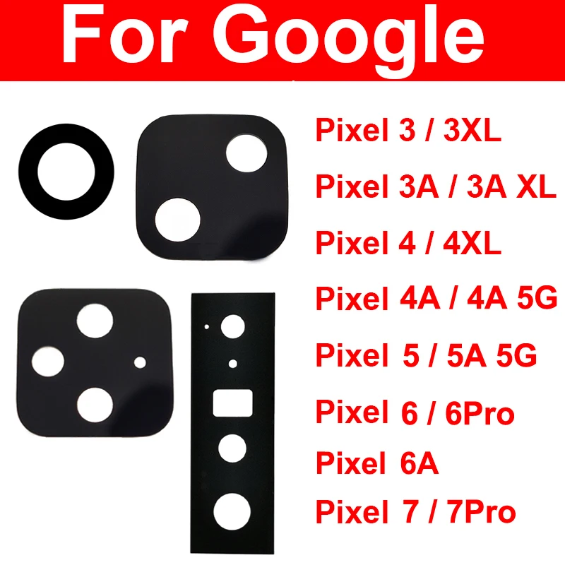 Стекло для объектива камеры Google Pixel 6 7 Pro 6A 7A 5 4a 4 3a 3XL 4XL 3aXL