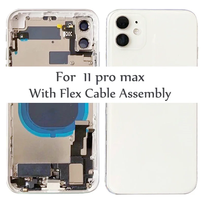 Полный корпус для iPhone 11/11Pro/ 11 Pro Max Задняя стеклянная крышка батарейного отсека