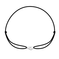 100 925 sterling silver rope handcuffs necklace with zircon handcuff pendant necklace adjustable cords for women jewelry